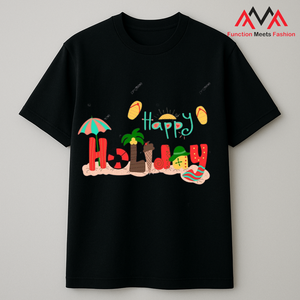 เสื้อยืดคอกลมแขนสั้นทรงปกติสำหรับผู้ชาย FMF ผ้าฝ้าย 65% + สแปนเด็กซ์ 35% ระบายอากาศได้ดี ผ้าผสม TC พิมพ์ลายกราฟิก สไตล์ลำลองแนวสตรีทแวร์ - Product Image 3