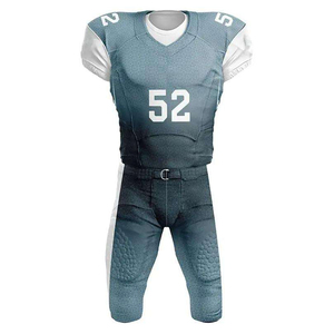 Maillots de football américain personnalisés de haute qualité, respirants, sublimés, à manches courtes, pour adultes, service OEM, styles à motifs, 100 % personnalisables sur le devant - Product Image 1