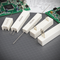 Resistencias de alambre enrollado de aluminio dorado