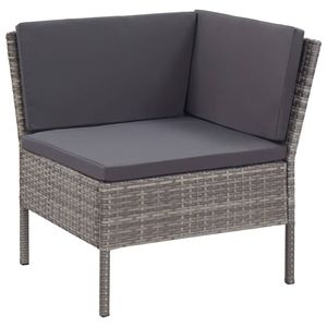 Ensemble de salon de jardin anthracite et gris - Product Image 3