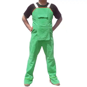 High Quality Heavy-Duty Industrial Cowhide Split <b>Leather</b> <b>Apron</b> Flame Resistant Welding Body Protector Sleeveless Adjustable - Product Image 4