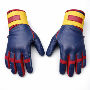 Gants d'entraînement de softball en cuir de vachette 100% original, taille adulte, gants de frappe ambidextres avec fermeture Velcro, prix de gros - Product Image 1