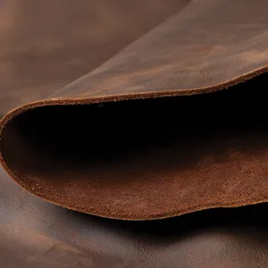 Cuir véritable brun pleine fleur de qualité professionnelle pour la fabrication de sacs à main, de chaussures, de portefeuilles et de créations artisanales - Product Image 2