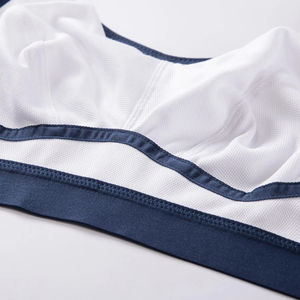 Sujetador deportivo sencillo de alta calidad para mujer al por mayor, top corto tipo camiseta sin costuras, transpirable, ecológico, de secado rápido, talla mediana - Product Image 5