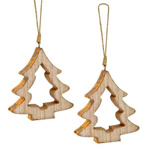 Exclusive High Quality Wooden Hanging <b>Tree</b> <b>Ornament</b> Premium Handmade Modern Design Christmas <b>Tree</b> Decoration Home Display - Product Image 6