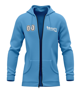 2025 Premium poliéster/algodón hombres cremallera Sudadera con capucha OEM ODM invierno ropa casual transpirable con bolsillos delanteros y capucha - Product Image 6