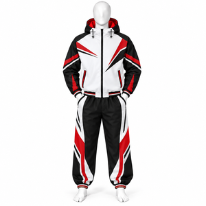Nouveaux ensembles de survêtements coupe-vent pour adultes, en nylon/polyester, respirants, durables, grandes tailles pour hommes - Product Image 2