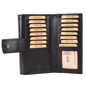 Luxury Genuine Leather Vintage Clutch Bag with <b>Open</b> Closure RFID Protection & 1L Capacity for Daily/Party Use India Export Price - Product Image 4