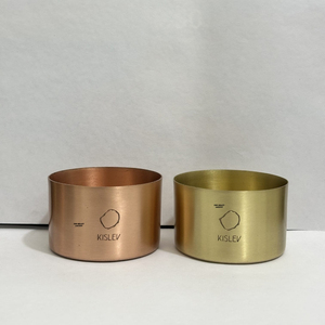 Envases de metal para velas al por mayor, con logotipo personalizado, de acero inoxidable y latón, recipientes vacíos para hacer velas aromáticas al mejor precio. - Product Image 6