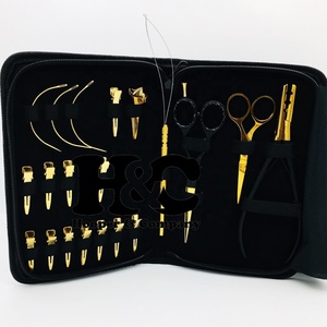Nuevo Mini Kit de extensiones de cabello, alicates sostenibles de acero inoxidable de Color personalizado, herramientas de logotipo personalizado para uso en salón doméstico de larga duración - Product Image 3