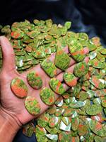 Mh Gems Lot de Cabochons Polis en Unakite Naturelle, Formes et Tailles Variées, Cristaux en Gros, Pierres Précieuses de Haute Qualité pour la Fabrication