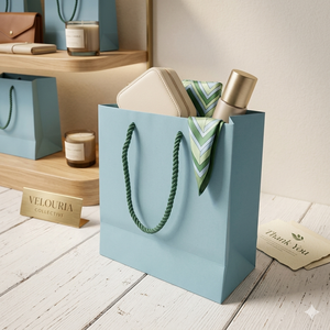 Personalized Eco-Friendly <b>Biodegradable</b> Cotton Rope Handle Food Storage Paper Bags Design Custom Colors Durable Kraft Bag - Product Image 4