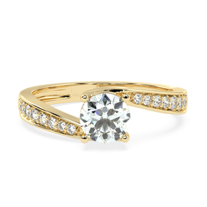 Anillo SOLITAIREKART con Diamante Natural de 1.24 Quilates, Color G, Claridad VS1, Oro de 14 Quilates, Hecho a Mano con un Impresionante Diamante Incrustado, Talla 5 - Product Image 3