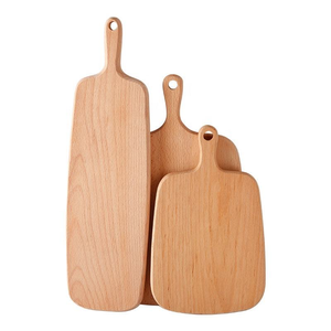 Juego de tablas de cortar de madera de haya a precio mayorista, tablas para servir charcutería y filetes para restaurantes, tabla de quesos, tabla de picar pequeña - Product Image 1