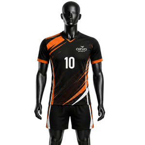 Conjunto de Pantalones Cortos y Camiseta de Voleibol Personalizados |   Uniforme de Equipo con Impresión Digital Ecológica de Secado Rápido |   Ropa Deportiva Personalizada para Equipos Escolares - Product Image 1
