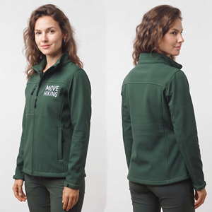 <b>Women</b> Stand Collar Soft Shell <b>Jacket</b> Nylon Polyester Windproof <b>Jackets</b> Custom Embroidered Logo <b>Women</b> Softshell <b>Jackets</b> - Product Image 1