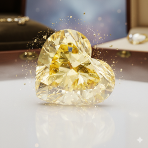 Diamante Cultivado en Laboratorio de Color Amarillo Intenso, Forma de Corazón, Claridad VS1, 1.57 CT/PC, para Joyería, Anillos y Colgantes Personalizados - Product Image 6