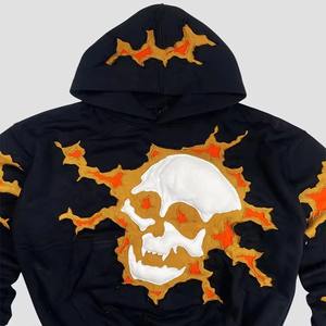 ชุดฮู้ดดี้และกางเกงวอร์มแบบสั่งทำพิเศษสำหรับทุกเพศ ทรงโอเวอร์ไซส์ ผ้าหนา 500 กรัม ผ้าเฟรนช์เทอร์รี่อย่างดี ฮู้ดดี้แบบซิปสำหรับผู้ชาย - Product Image 3