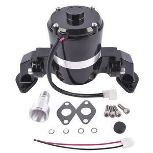 High-Flow Electric Water Pump (35 GPM) for BBC Big Block Chevy 396 427 454 V8 Engines Chrome with Black 8020BK Color - Product Image 3