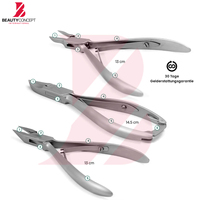 Instruments chirurgicaux et podologiques professionnels durables, de haute qualité, entièrement personnalisés, en acier inoxydable, design ergonomique incurvé
