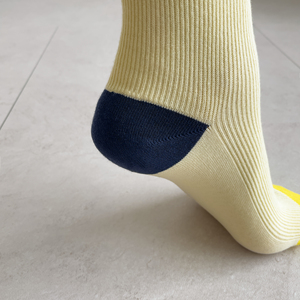 Calcetines de Bloques de Color para Mujer, Mezcla de Algodón, Transpirables, para Uso Diario, Tejidos, Estilo Regular, Temporada de Primavera - Product Image 3