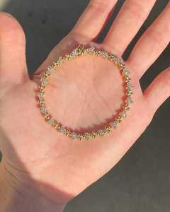 Custom 2.54ct Vintage Diamond Tennis <b>Bracelet</b> 14K 18K Solid <b>Gold</b> Classic Eternity Line Chain Wholesale B2B Factory Price Vendor - Product Image 2
