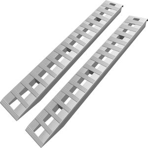 Rampas de Carga de Aluminio de 84x14 Pulgadas, Capacidad de 6000 Libras, para Remolques de Automóviles, Camiones y Vehículos Todoterreno, 1 Par de 2 Rampas - Product Image 1