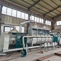 Four de carbonisation à tambour rotatif continu sans fumée, charbon actif, coquille de noix de coco, prix d'usine