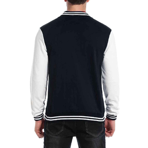 New Latests Wholesale Custom Latest Designs Long Sleeve Baseball Varsity Jacket <b>Men</b> Plain Blank Varsity Letterman Jackets - Product Image 2
