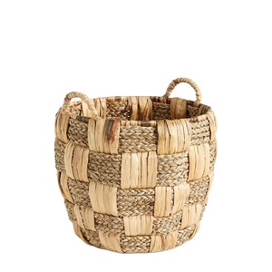 Cesta de Almacenamiento Multifuncional Ecológica de Jacinto de Agua, Soporte para Plantas, Función de Maceta, Vietnam, para Uso en Interiores, Cocina y Jardín - Product Image 1