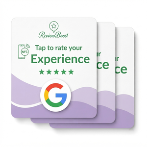 Carte de commentaires Google NFC personnalisée en PVC avec code QR intelligent, fabrication OEM ODM directe d'usine pour le marketing d'entreprise - Product Image 1
