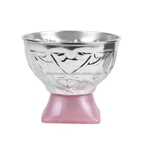 Bols de service décoratifs en aluminium coulé Bol de style unique pour la maison, la décoration intérieure et le service des aliments - Product Image 3