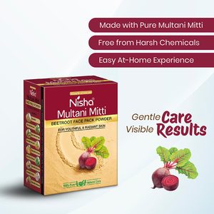 Nisha Beetroot Multani Mitti para el Rostro 100g Polvo de Tierra de Fuller Control Natural del Aceite, Eliminación de Acné y Bronceado Mascarilla Facial - Product Image 2