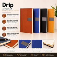 Libreta de Tapa Dura Premium Flex Executive A5, Encuadernación Cosida, Cierre Metálico, 192 Páginas, Papel Liso de 100 g/m², Negra, para Oficina y Estudio