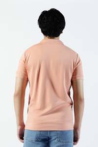 เสื้อโปโลบล็อกสีแบบกำหนดเองสำหรับผู้ชาย ผ้าฝ้าย 100% ทรงหลวม แขนสั้น พิมพ์โลโก้แบบ DTF ตามสั่ง เสื้อโปโลฮิปฮอปสำหรับผู้ชาย - Product Image 6