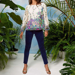 Pantalones Vaqueros de Mezclilla Transpirables para Mujer, Cintura Alta, Ajustados, de Alta Calidad, Personalizados, Lavados, OEM - Product Image 5