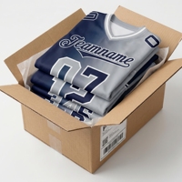 Jersey Baseball Berkualitas Tinggi dengan Kerah V-neck Bentuk Kipas, Bernapas, Ukuran Besar, Cetak Transfer Panas, 100% Poliester