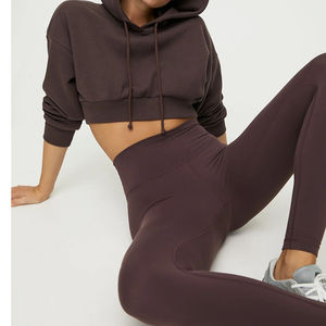 Survêtement en coton imprimé pour femme, écologique, respirant, en molleton, avec logo personnalisé, streetwear, fournisseur en gros, haute qualité - Product Image 4