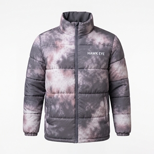 Veste matelassée imprimée personnalisée pour homme, vente en gros, sublimation haute brillance, isolée, streetwear d'hiver - Product Image 3