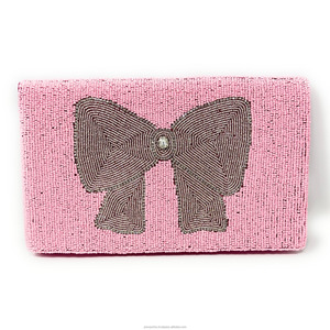 Diseño de lazo Patrón geométrico Cierre magnético Crossbody/Correa de hombro Bolso de lujo de moda de fiesta de boda elegante personalizado - Product Image 2