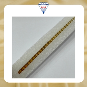Loupe Clean Natural <b>Citrine</b> Quartz Emerald Cut 6x4mm Calibrated Shaded Set 16.18Ct Loose Yellow Gemstones Madagascar Grade - Product Image 2