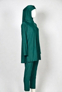 Maillot de bain islamique modeste pour femme, ensemble 2 pièces, respirant, polyester/nylon, UPF30, manches longues, logo personnalisé, Nouveauté 2026 - Product Image 2