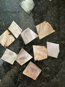 Piezas de conchas de nácar blanco natural para bricolaje, materiales de incrustaciones de conchas para joyería, nácar blanco 2025, precio barato - Product Image 2
