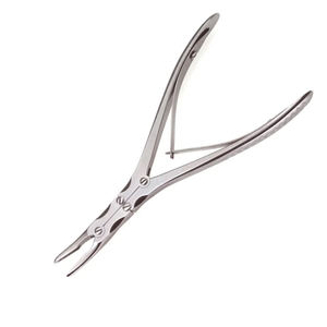 Beyer Stille Bone Rongeur Courbé en Acier Inoxydable, Pince à Os Manuelle, Instrument Chirurgical Orthopédique Modèle JS-SI-BBB-001 - Product Image 1