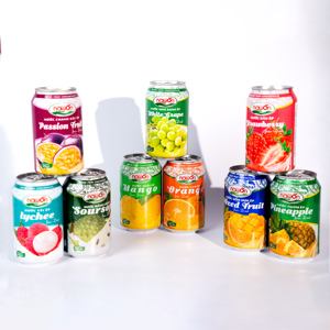 Venta al por mayor de varias bebidas de jugo de fruta 330ml jugo de fruta enlatado en Vietnam Nawon Factory GMP bebida OEM OD muestra gratis - Product Image 2