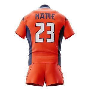Retro Design Breathable Short Sleeve Rugby Shirt Training Rugby Uniform Kit Custom Rugby Jersey for Men - Product Image 2