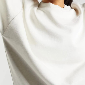 Sweat-shirt d'hiver pour femme en coton 100% respirant, écologique, grande taille, avec logo frontal lavé – Vente en gros en ligne – Meilleures ventes - Product Image 4