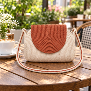 Customize Handcrafted Chunky Woven Jute <b>Summer</b> Lightweight Mini Beach Fashion <b>Tote</b> <b>Bag</b> for Women - Product Image 4