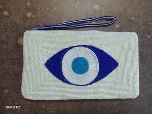 Monedero Pequeño con Cuentas de Ojo Turco de Alta Calidad, Hecho a Mano, Ecológico, Creativo, con Cremallera, Cartera para Mujer, Regalo - Product Image 3