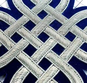 Parche Decorativo de Lujo con Bordado a Mano, Hilo Metálico y Nudos, Aplique con Efecto 3D en Relieve, Motivo Personalizado para Coser - Product Image 6